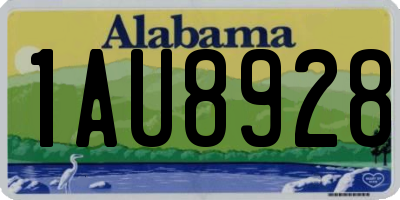 AL license plate 1AU8928
