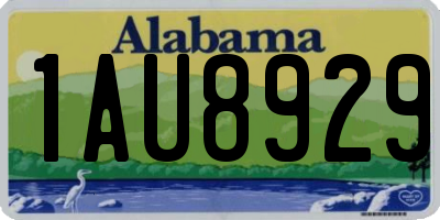 AL license plate 1AU8929