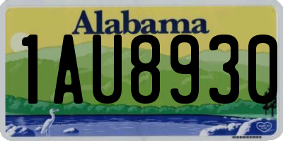 AL license plate 1AU8930
