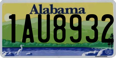 AL license plate 1AU8932