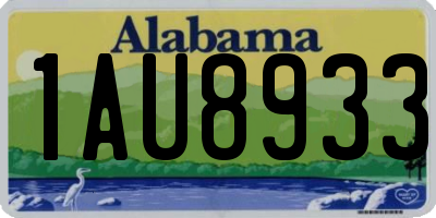 AL license plate 1AU8933