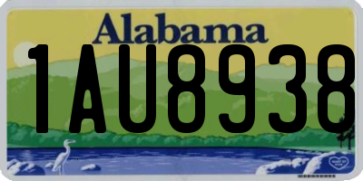 AL license plate 1AU8938