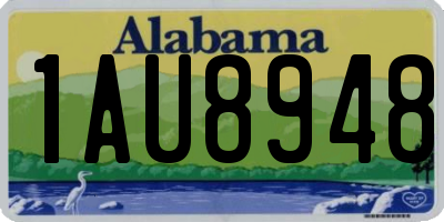 AL license plate 1AU8948