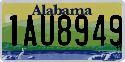 AL license plate 1AU8949