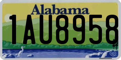 AL license plate 1AU8958