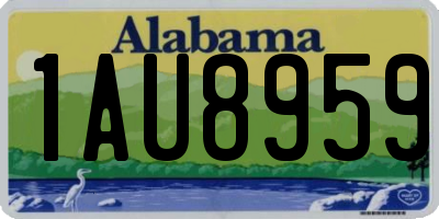 AL license plate 1AU8959