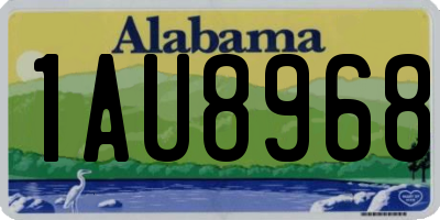 AL license plate 1AU8968