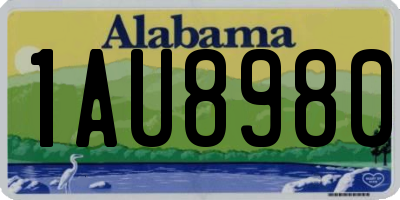 AL license plate 1AU8980