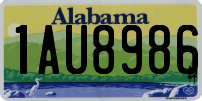 AL license plate 1AU8986