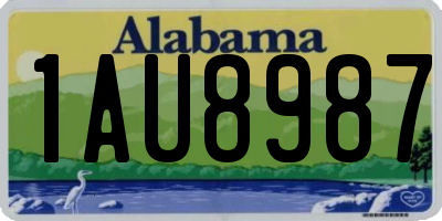 AL license plate 1AU8987