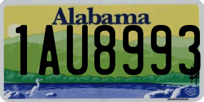 AL license plate 1AU8993