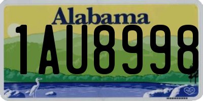 AL license plate 1AU8998