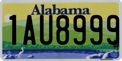 AL license plate 1AU8999