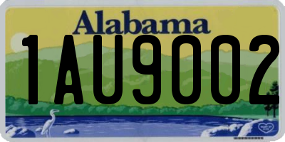 AL license plate 1AU9002