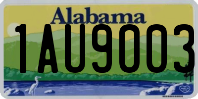 AL license plate 1AU9003