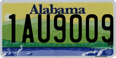 AL license plate 1AU9009