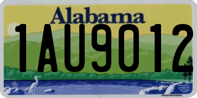 AL license plate 1AU9012
