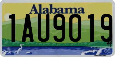 AL license plate 1AU9019