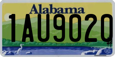 AL license plate 1AU9020