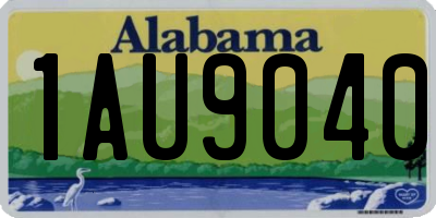 AL license plate 1AU9040
