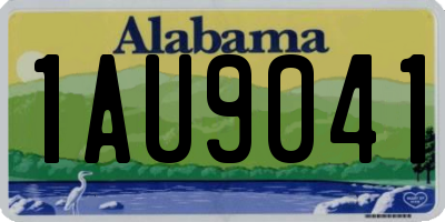 AL license plate 1AU9041