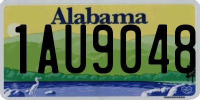 AL license plate 1AU9048