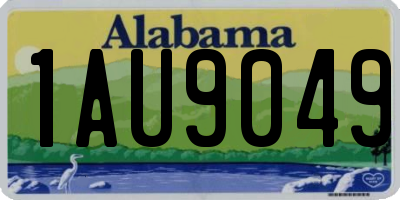 AL license plate 1AU9049