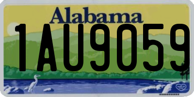 AL license plate 1AU9059