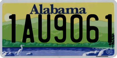 AL license plate 1AU9061