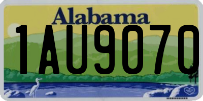AL license plate 1AU9070