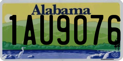 AL license plate 1AU9076