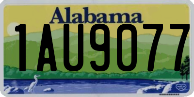 AL license plate 1AU9077