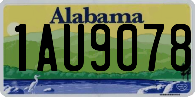 AL license plate 1AU9078