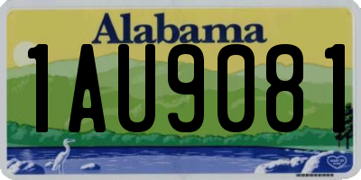 AL license plate 1AU9081
