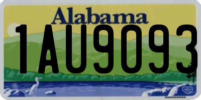 AL license plate 1AU9093