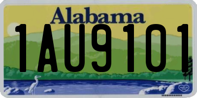 AL license plate 1AU9101