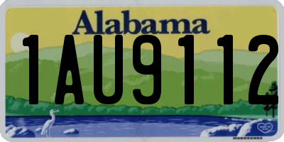 AL license plate 1AU9112