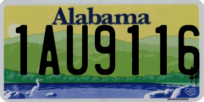 AL license plate 1AU9116