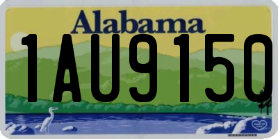 AL license plate 1AU9150