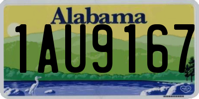AL license plate 1AU9167