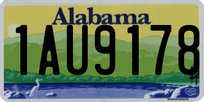 AL license plate 1AU9178