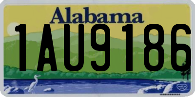 AL license plate 1AU9186