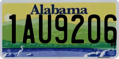 AL license plate 1AU9206