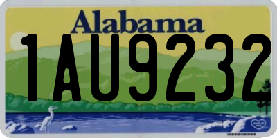 AL license plate 1AU9232