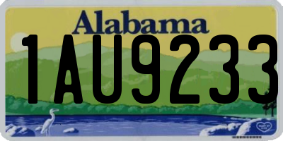 AL license plate 1AU9233