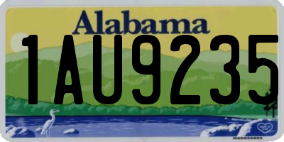 AL license plate 1AU9235