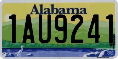 AL license plate 1AU9241