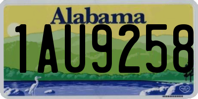 AL license plate 1AU9258