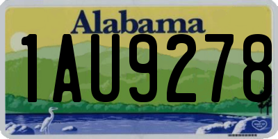 AL license plate 1AU9278