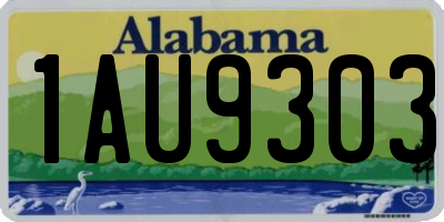 AL license plate 1AU9303